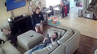 Stepsister Caught On Spy Ipcam Fucking Her Brother While Parents Are Away