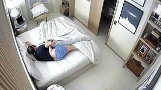 Caught On Spy Cam – Horny Italian Couple Ravages Each Other In Bed