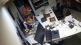 He Spied On Them – American Businessman Bangs Hot Assistant Doggystyle