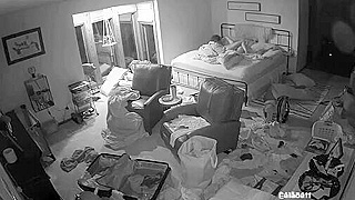 Filthy German Teen Couple Secretly Fucks In Parents’ Bed Caught On Spy Ipcam