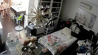 Busted On Spy Ipcam ☆ Chubby Canadian Couple's Wild Bedroom Romp