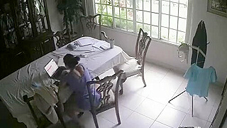 Voyeur Ip Cam Reveals Skinny French Teen Pleasuring Herself On Chair