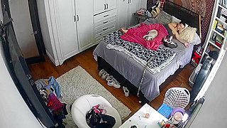 Spy Ipcam Caught Young British Brunette Girl Masturbating Sensually