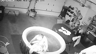 Hidden Ip Cam Catches Tattooed Canadian Couple Fucking Wildly In Their Jacuzzi