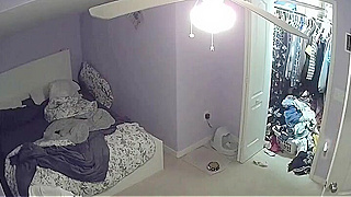 Busted On Ipcam ☆ Tall American Teen Babe Strips And Changes Clothes