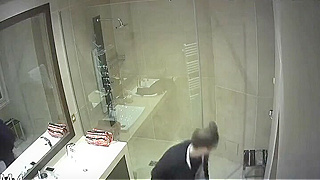 Spying Ip Cam Catches Busty Slavic Babe's Steamy, Soapy Shower Action