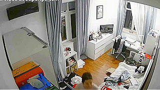 Hidden Ipcam Reveals Skinny German Teenager Masturbating In Underwear