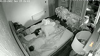 Caught On Spy Cam ☆ Horny Ukrainian Couple Fucking Wildly In The Dark