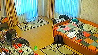 Hidden Cam Busts Two Horny Students Sharing A Room And Going Wild