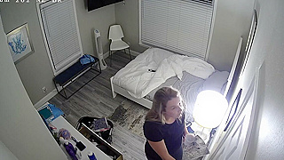 Watching Lustful Neighbor's Intense Masturbation On Rehab Security Ip Cameras