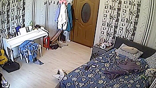 Eyeing Myself Caught On Ipcam Woman Masturbating Sensually In Bed