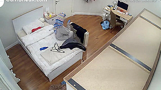 Caught On Cam, Arab Teen Busted Getting Dressed - Spy Ipcam Hack Video