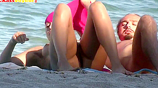 Caught Spying On Nude Busty Milfs At The Beach – Hot Voyeur Action!