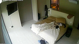 Hidden Spy Ipcam Video, Hacked Cam Shows Colombian Babe Getting Dressed And Hot