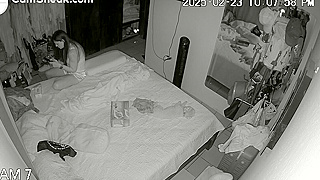Exposed On Hidden Spy Ipcam, Hacked Cam Reveals Young Woman's Wild Masturbation Session