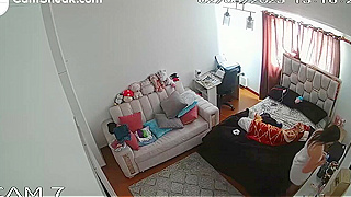 Spying On A Teen Girl Getting Dressed After A Steamy Shower