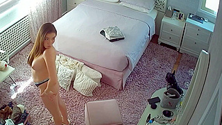 Caught On Ipcam - Busty Babe Gets Naked And Dances Sensually