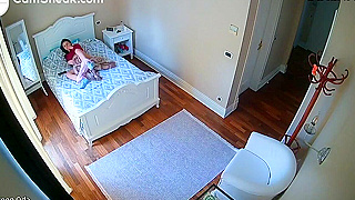 Spy Ipcam Busts Horny Teenage Girl Masturbating In Her Bed – Hidden Cam Footage