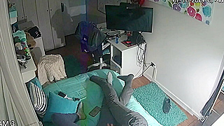 Caught On Spy Ipcam, Naughty Young Couple's Wild, Passionate Sex In Their Room