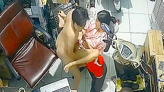 Spying On A Horny Vietnamese Couple Fuck Their Workday Boredom Away