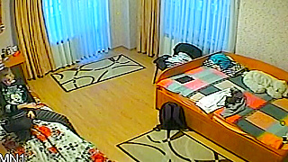 Caught On Hidden Cam - Two Horny Students Fuck Hard In Their Dorm Room