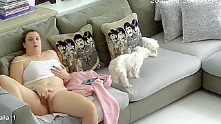 Pregnant British Babe Caught Masturbating On Hidden Spy Ipcam
