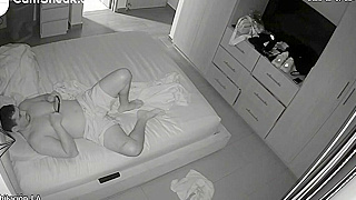 Hidden Spy Ipcam, Horny Wife Blows And Fingers Lucky Guy