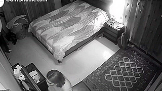 Sexy Milf Fucked Hard By Husband On Hidden Spy Ipcam – Hacked Cam