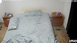 Spy Ipcam Catches Horny Couple In Hot Creampie Action - Amazing Angle