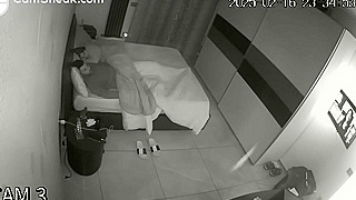 A Hidden Spy Ipcam Snags It – Hacked Cam - Young Spanish Couple Enjoys Nightly Sex