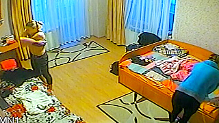 Hidden Camera Captures Two Horny Students Fucking Hard In Their Shared Dorm Room