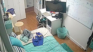 Caught By Ipcam - Naughty White Girl Caught Getting Dressed In Her Room