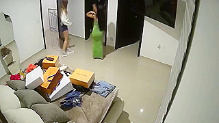 Voyeur Watches Naked Latin College Girls Pleasuring Each Other In Their Room