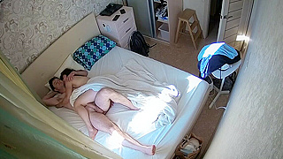 Eyeing A Curvy Young Slavic Babe Passionately Ride Her Boyfriend On Ipcam