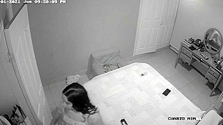 Hidden Spy Ipcam Snags Big Ass Teen Babe Getting Dressed In Her Room