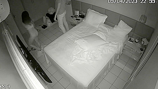Spying Ip Cam Catches Horny Couple Fucking Wildly Before Bedtime