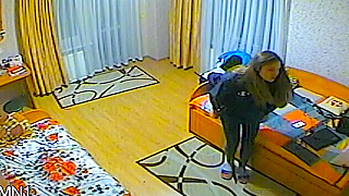 Hidden Camera Captures Two Horny Students Fucking Hard In Their Dorm Room