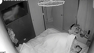 Watching A Hacked Cam, Sexy Horny Mom Gets A Hot Cum Facial In Secret Spy Video