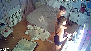 Sneaking A Look At A British Teenage Sisters Get Naughty On Their Ipcam