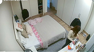 This Spy Ipcam Catch A Busty Milf Getting Ready For Bed In Hd