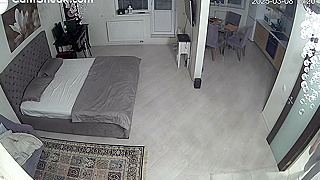 Caught On Spy Ipcam, Hot Young German Couple Fucks Before Going Out