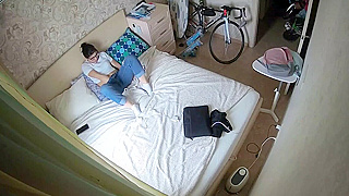 Caught Slavic Teen's Steamy Masturbation Session On Ipcam