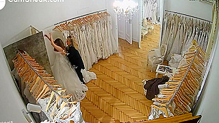 Amateur Hidden Spy Cam Captures Bride-To-Be Undressing In Wedding Salon