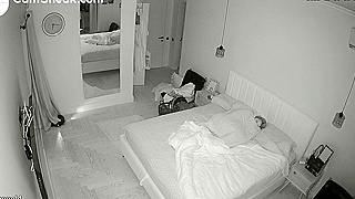 Spy Ipcam Caught Her, Hacked Cam Shows Hot Woman Getting Fucked Early Morning