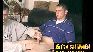 Spying On A Horny College Jock Get Serviced By A Hungry Mouth