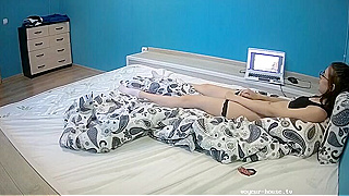 Caught On Hidden Cam - Horny Stud Jerking Off To Raunchy Porn