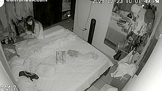 Spying Ipcam Snags, Busty Teen Filmed Masturbating On Hidden Video