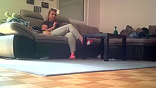 Spying On Cheating Wife, Caught Naked And Masturbating On Hidden Cam