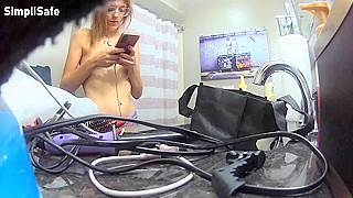 Fucking Horny Bitch Sister in Law Caught Naked on Hidden Cam - Real Spy Video!