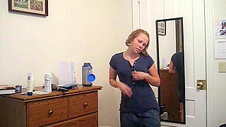 Busty Shy Teen Reluctantly Strips And Reveals Her Perfect Body